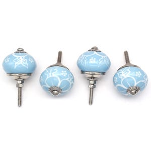 Flower Art Ceramic Knobs Knobs Hardware knobs Cabinet Knobs Ceramic Door Knobs!