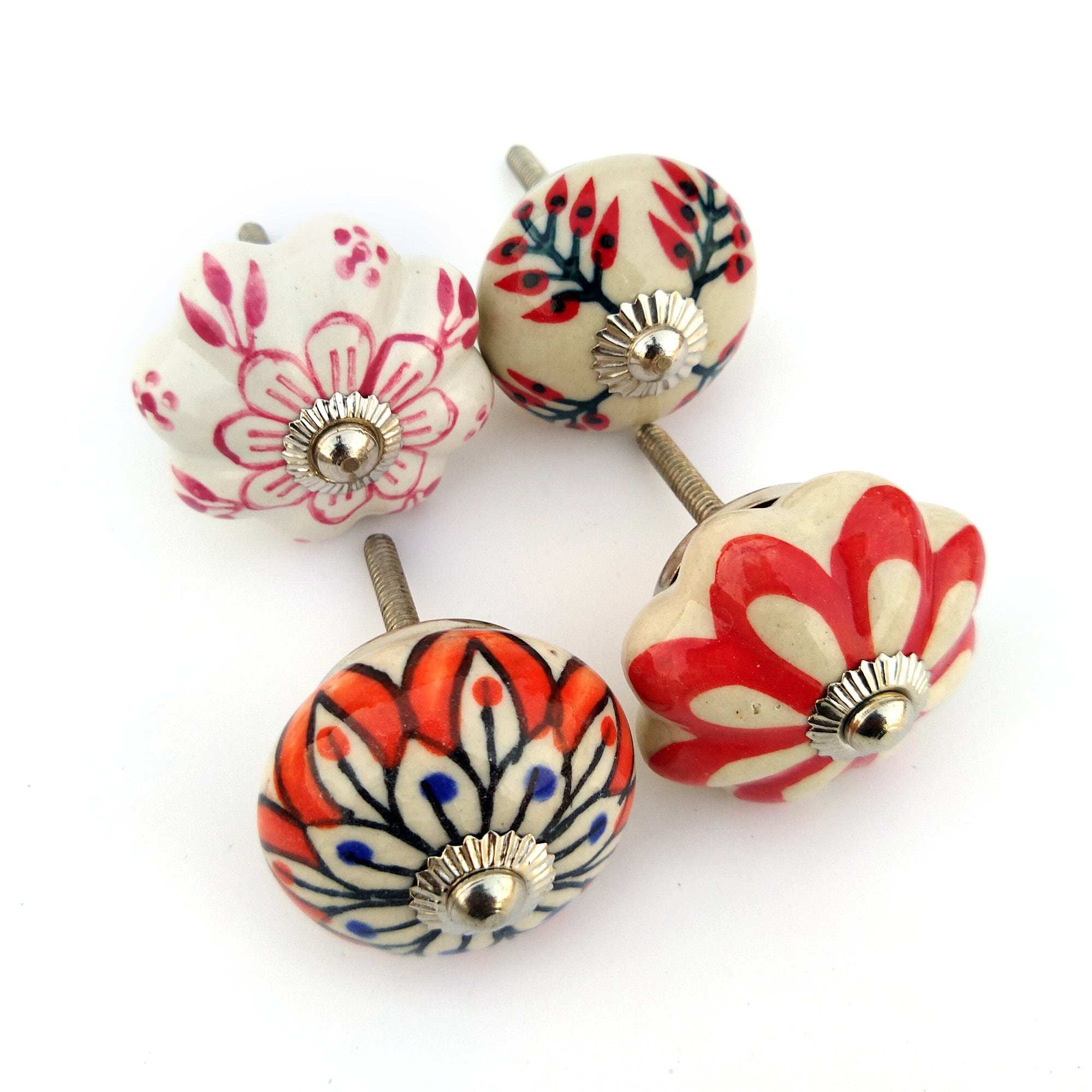 Red Color Full Knobs for Drawers and Different Design