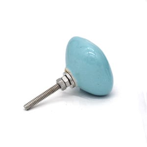 Solid Blue Color Knobs, Custom painted children's knobs, Blue/Teal dresser knobs, blue colored dresser pulls. Blue nursery dresser knobs