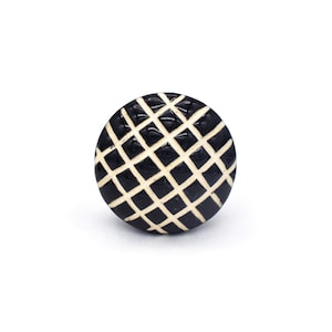 Round Black and White Checkered Resin Drawer Knobs (Sold in Sets), Furniture Knobs, Drawer Pulls, Dresser Knobs, Kitchen Cabinet Knob