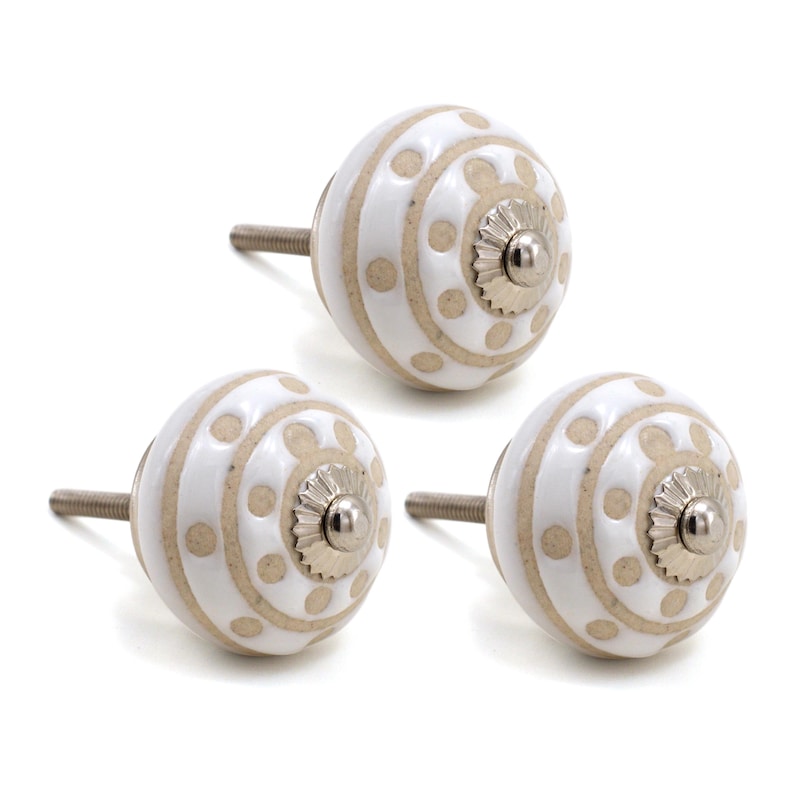 Etched cream beige drawer knob white stone ceramic knob cabinet knob wardrobe handles knobs.