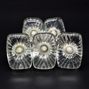 Crystal Glass Knobs for Cabinets & Drawers | Elegant Brass Hardware | Modern Crystal Cabinet Knobs