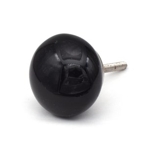 Black Color Vintage Ceramic Knobs, Kitchen Cabinet Knobs, Drawer Knobs, Hardware Knobs, Kids Bedroom Knobs, Cupboard Knob, Ceramic Door Knob