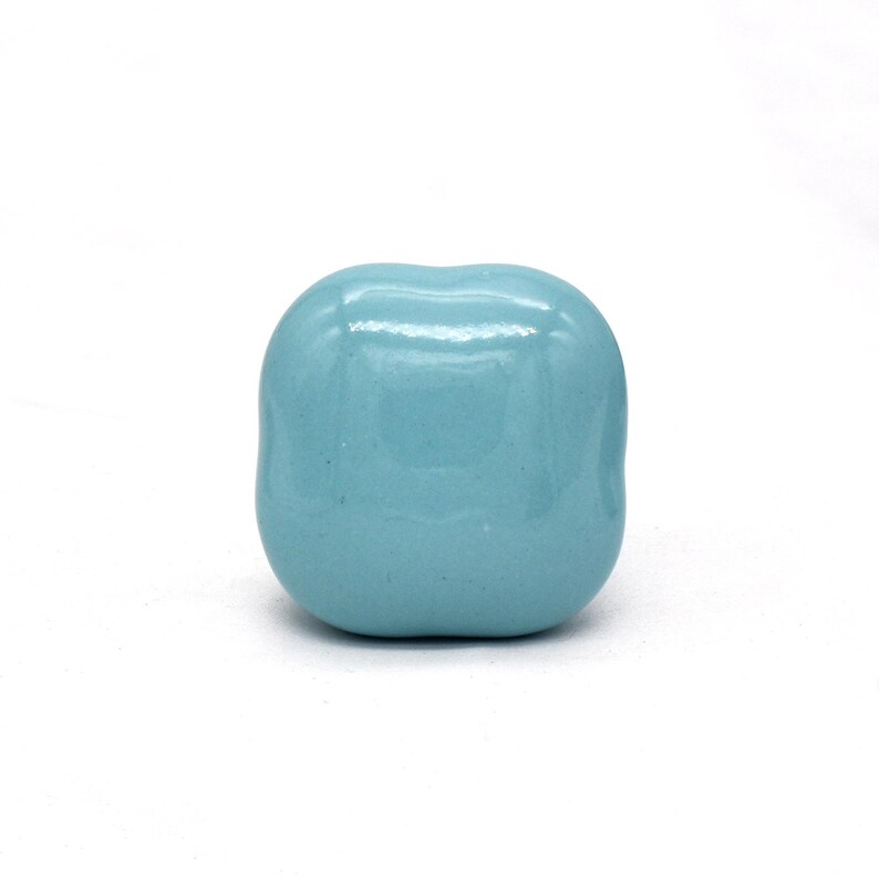 Solid Blue Color Knobs, Custom painted children's knobs, Blue/Teal dresser knobs, blue colored dresser pulls. Blue nursery dresser knobs