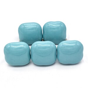 Solid Blue Color Knobs, Custom painted children's knobs, Blue/Teal dresser knobs, blue colored dresser pulls. Blue nursery dresser knobs