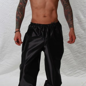 Polyester Satin Bed/Lounge Pants Sizes Small to 4XL Black imagem 1