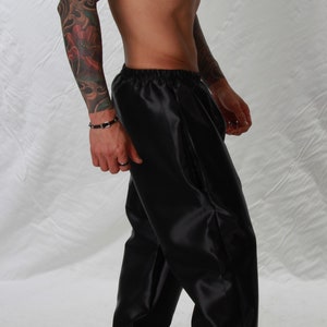 Polyester Satin Bed/Lounge Pants Sizes Small to 4XL Black imagem 2