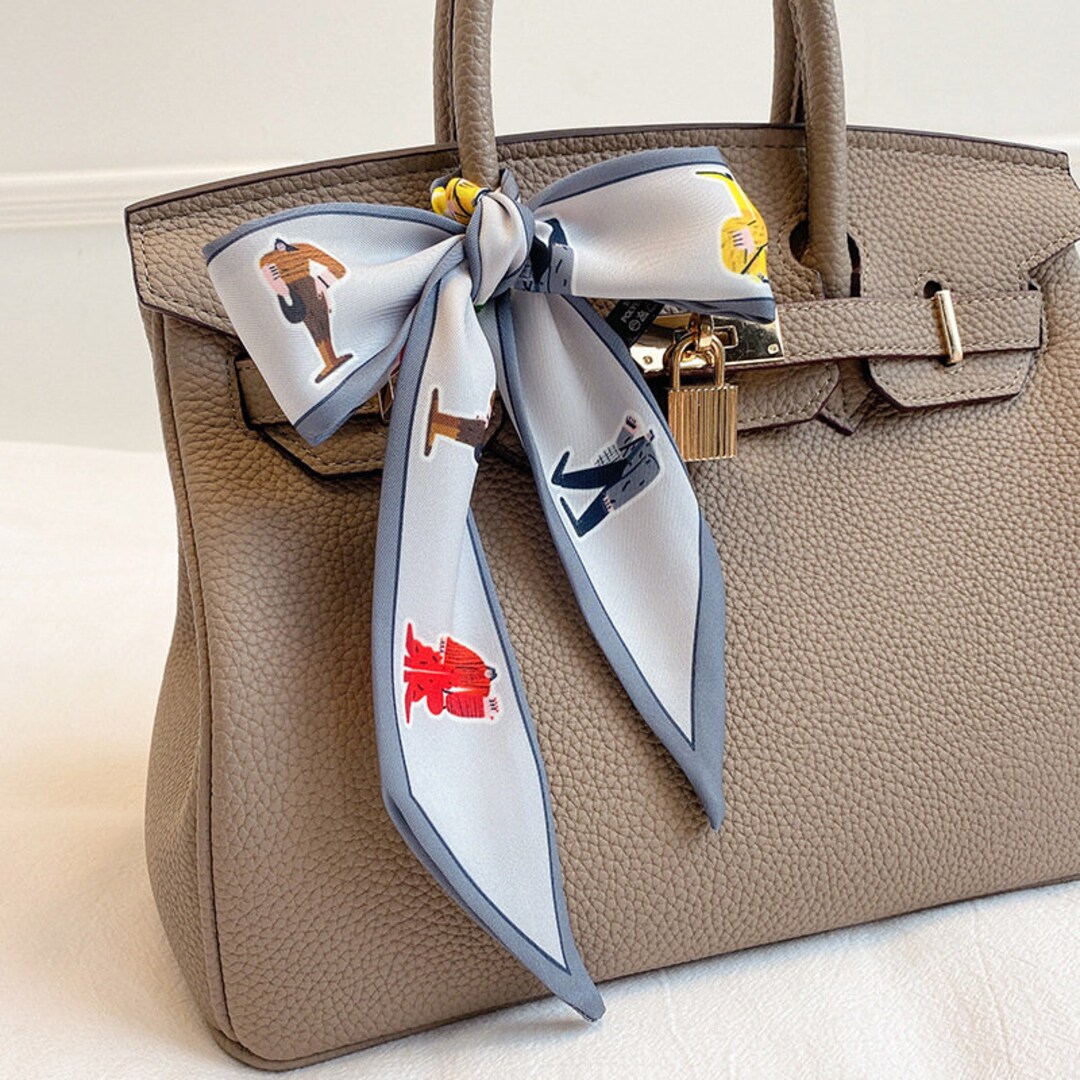 90x5cm Long Skinny Scarf Bag Handle Scarf Bag Accessory Etsy UK