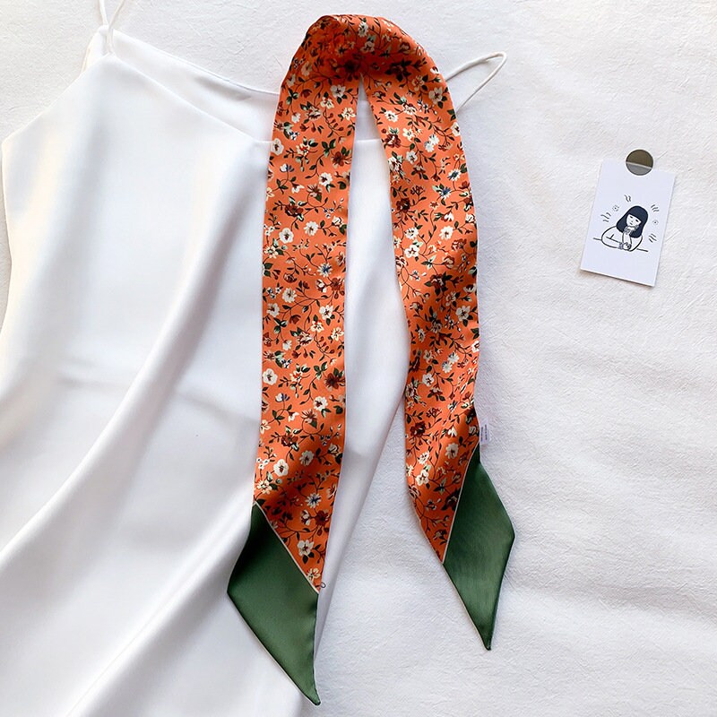 90x5cm Long Skinny Scarf Bag Handle Scarf Bag Accessory Etsy UK