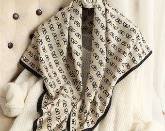lv silk scarf for women hair