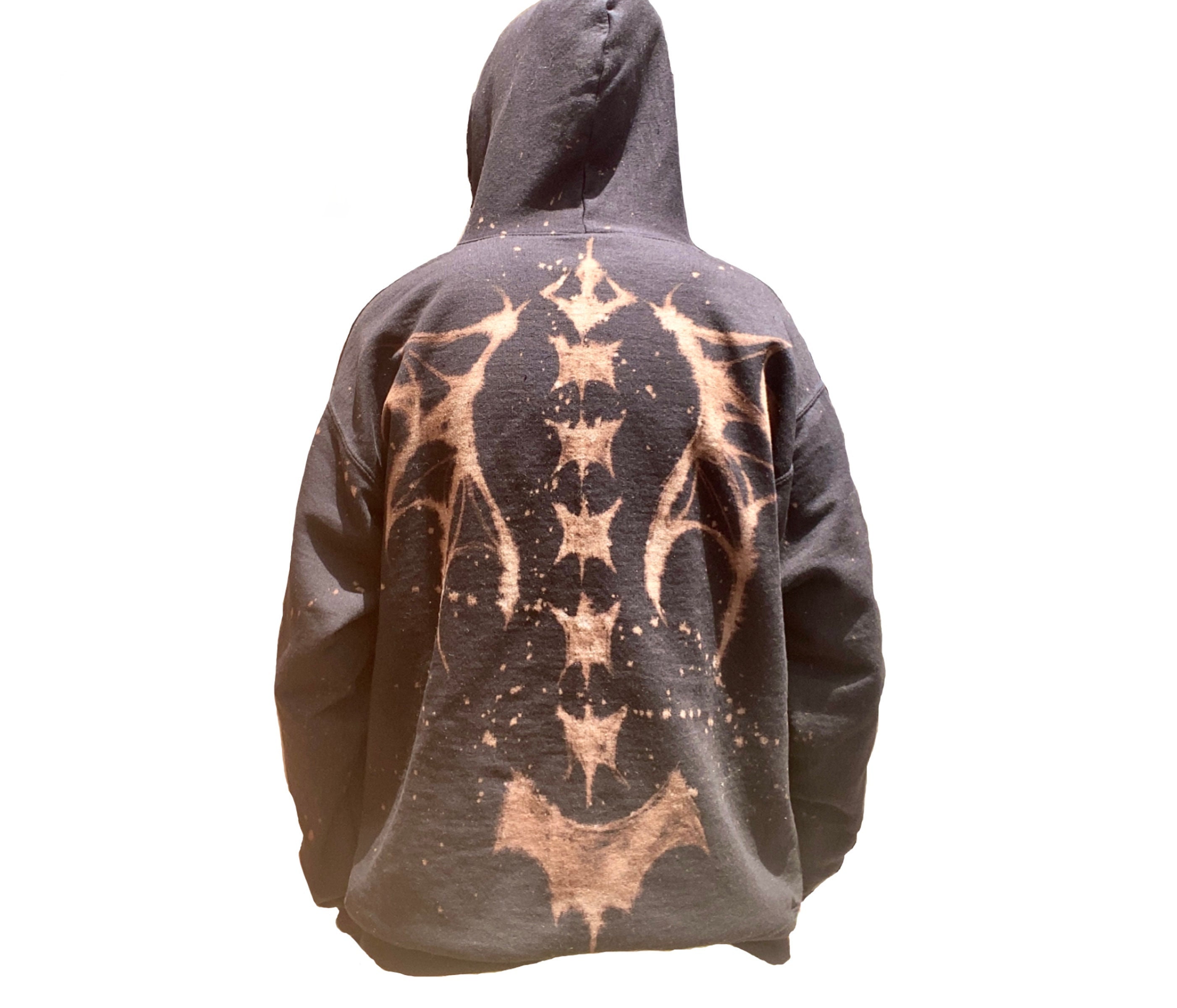 Cyber Y2K Spine Wing Bleach Skeleton Hoodie - Etsy