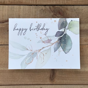 Botanical Birthday Cards with Scripture Wrapped In Watercolor Elegance | 5 x 7