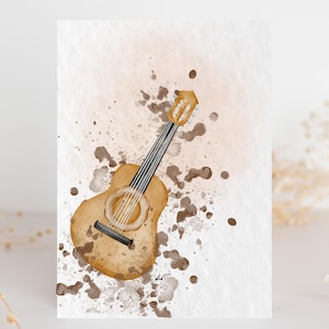 Birthday Greeting Card | Scripture Inside | Watercolor Paper with 5x7 Kraft Envelope