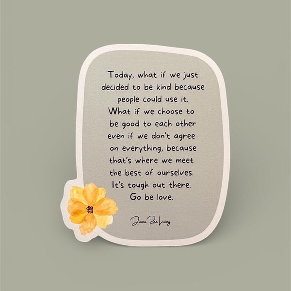 Go Be Love Magnet – Christian Encouragement – 2.5"x3" Motivational Gift