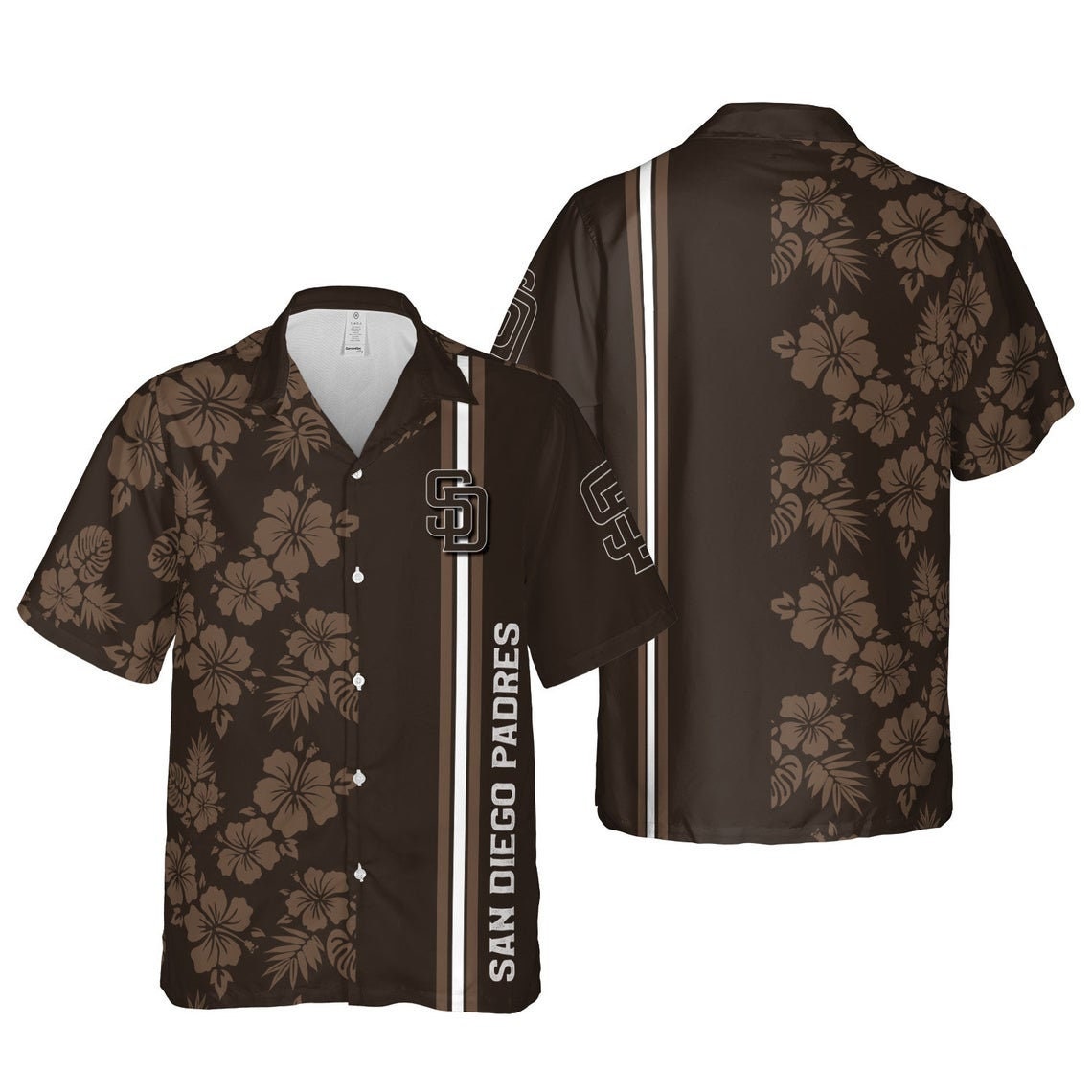 San Diego Padres Hawaiian Shirts NFL Padres Hawaii Floral Etsy