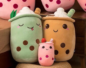 Boba Plush Stuffed Hugging Pillow Boba Pearl Milk Tea Plush Toy Bubble Tea Boba Milk Tea Lifelike Funny Cushion Toys for Girls Brown Round Eyes, 24CM/9.4in Boba Plush Stuffed Hugging Pillow Boba Pearl Milk Tea Plush Toy Bubble Tea Boba Milk Tea Lifelike Funny Cushion Toys for Girls Brown Round Eyes, 24CM/9.4in