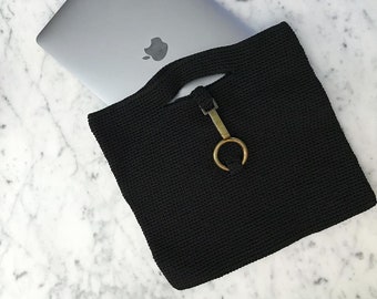 Gehäkelte Ipad Pro 11 Zoll Hülle Gestrickte Laptop Hülle Tablet Tasche Süßes minimalistisches Geschenk für Frauen