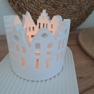 LIGHT HOUSE light wreath house ring house wreath lantern candle holder hygge skandi raysin white