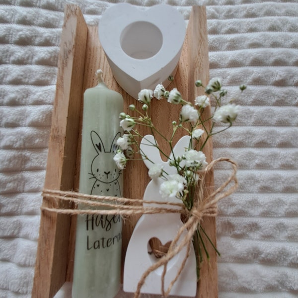 CANDLE SET Candle message Candle gift souvenir Easter basket Easter Easter bunny