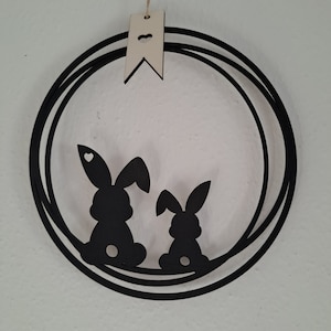 Door wreath decoration door decoration Easter decoration spring decoration black minimalist Scandinavian modern Easter wreath