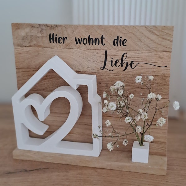 DEKOAUFSTELLER Herzhaus Familie Liebe Cozy Hygge