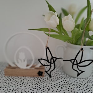 Spring decoration Easter decoration birds black wood Nordic Scandinavian Singleline Modern Living Minimalist image 5