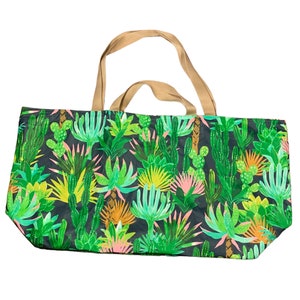 XXL Shopper Strandtasche Tasche Badetasche Einkaufstasche Beutel Stoffbeutel lange kurze Henkel handmade gefüttert leicht faltbar Urlaub