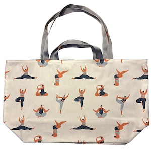 XXL Shopper Strandtasche Tasche Badetasche Einkaufstasche Beutel Stoffbeutel lange kurze Henkel handmade Sporttasche Yogatasche Yoga Turnen