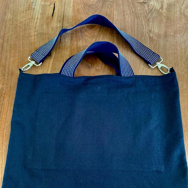 Shoulder bag handbag canvas bag bag fabric bag shopper XXL shopper shopping bag shoulder bag handmade blue bag strap