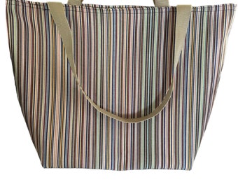 XXL shopper beach bag bag bathing bag shopping bag market bag shoulder bag handmade stripes shoulder bag summer sun bag