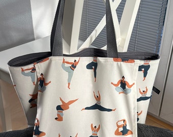 Yoga bag beach bag bag shopping bag bag fabric bag handmade swimming bag sports bag beach bag fabric bag yoga sport