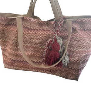 XXL Shopper Strandtasche Einkaufstasche Tasche Badetasche Strandtasche Schultertasche Umhängetasche handmade rot Beutel Sporttasche Yoga
