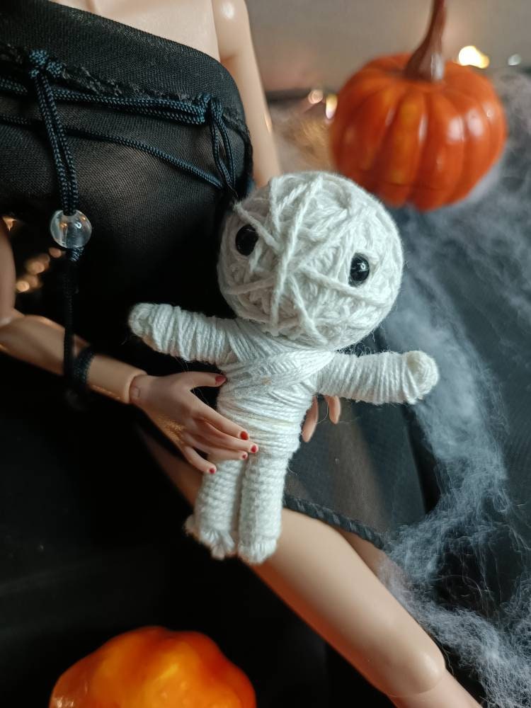 ミニチュア手作りハロウィンミイラぬいぐるみ/ブードゥー教/おもちゃ