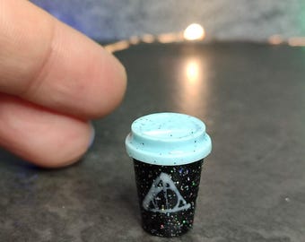 Miniature handmade Coffee cup/american/miniaturefood/tiny/mini/for dolls/dollhouse/Fashion Royalty/arry/Poppy Parker/FR2/deathly/tumbler