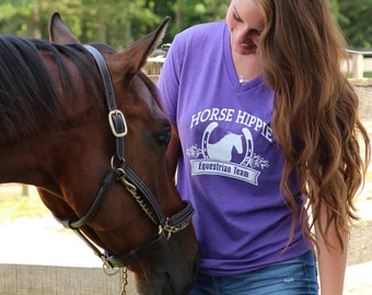 Horse Tee-Horse Hippie Equestrian Team- Gift for Horse Lover
