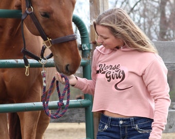 Horse Sweatshirt- Horse Girl Cropped- Great Gift for Horse Lover!
