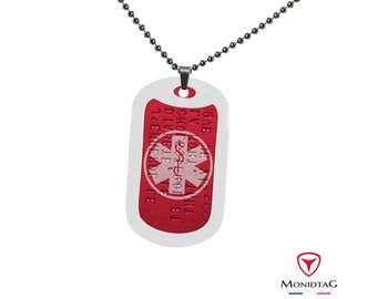 Medizinischer Alarm-Anhänger mit Kreuz des Lebens