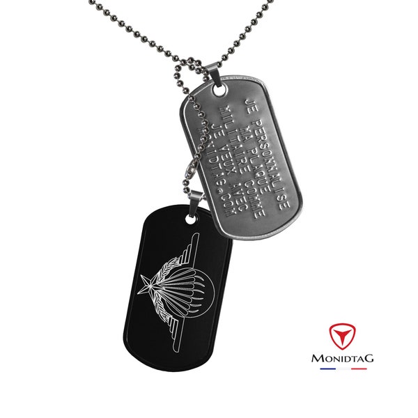 Plaques militaires Dog Tag Personnalisable Avec Gravure