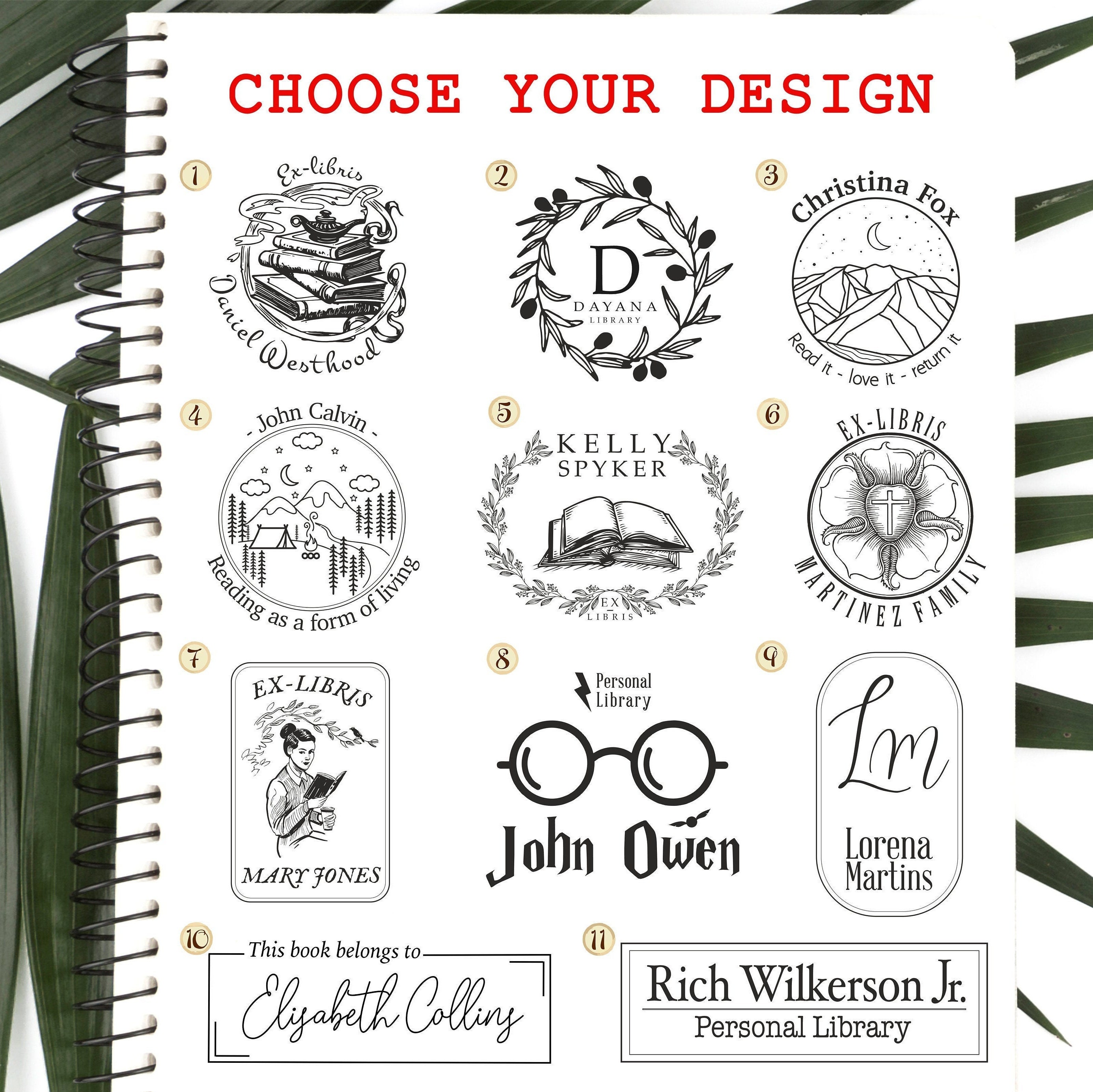 LIBRARY STAMP Book Stamp Personalized Personalized Library Etsy UK