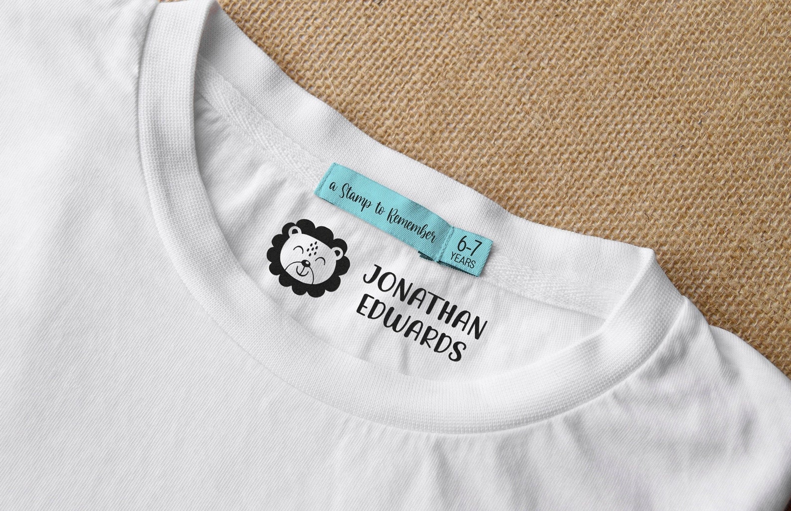 CLOTHING STAMP Fabric Stamp Fabric Name Stamp Kid Clothing Etsy UK