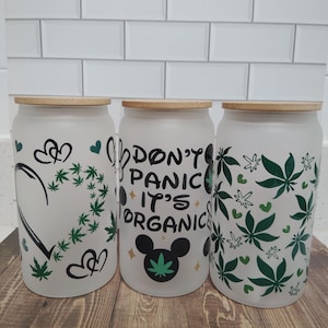 Cannabis Leaf Tumbler, 420 Friendly Stoner Gift