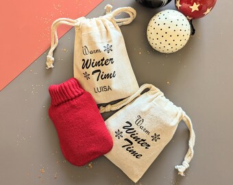 Heat cushion, pocket warmer, hand warmer, mini hot water bottle, heat pad, personalized little thing in Advent, content for the Advent calendar