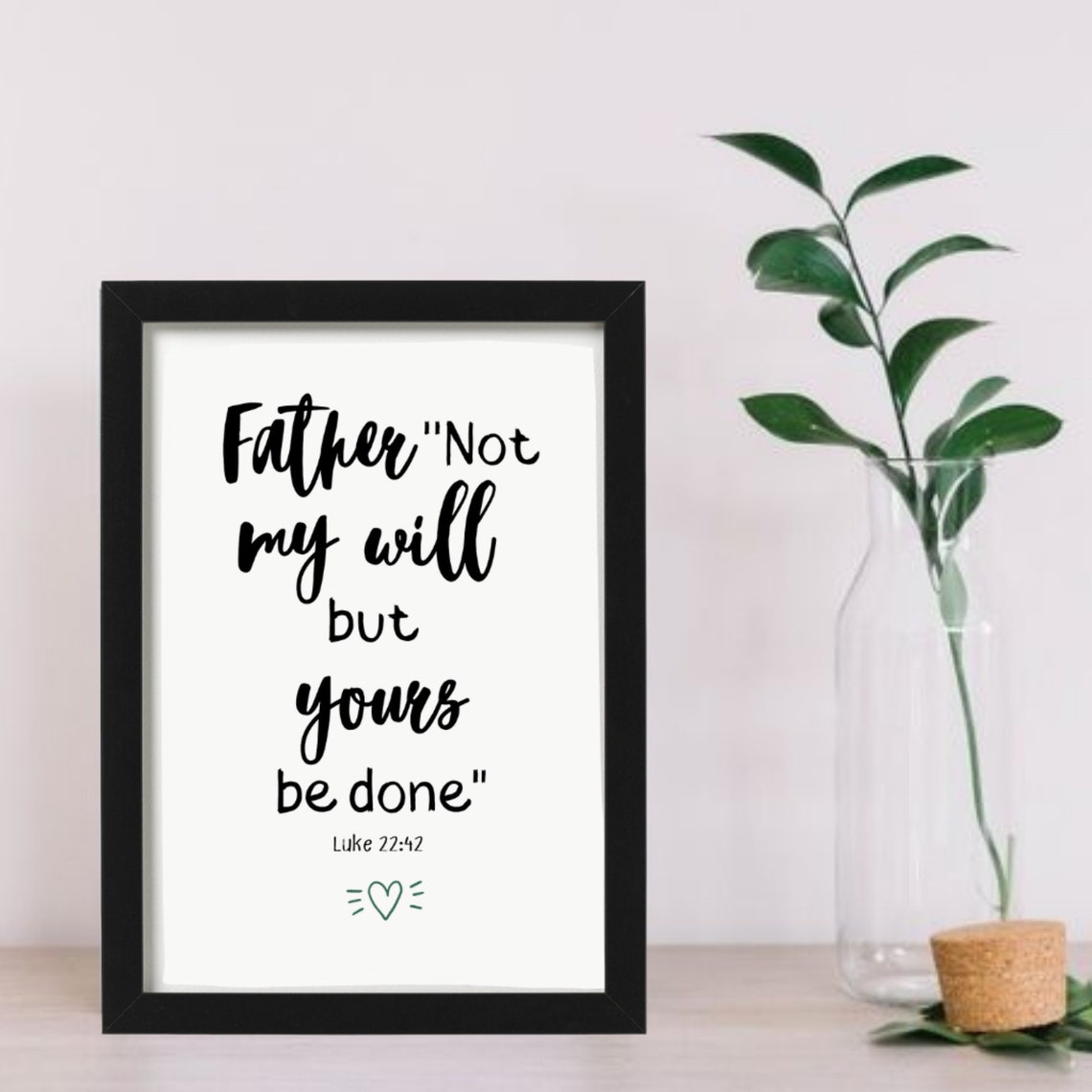 Inspirational frame Bible Verse Wall Art Designs created Etsy