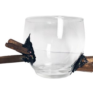 Mini Crystal Adorned Planter with bronze crystals, geode glass, geode planter, quarts crystal planter