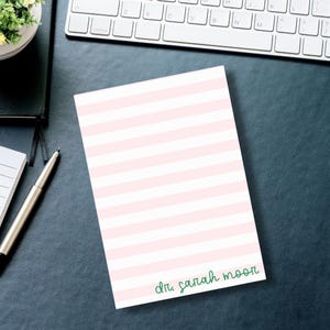 Personalized Notepad Personalized Note Pads Personalized Stationery Pink Monogram Name Notepad for Girls Cute Pink Notepad Gift for Nurse
