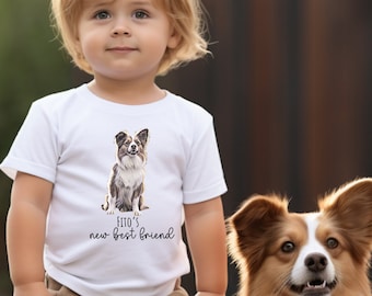 New Dog Gift Box New Best Friend Toddler Shirt Custom Dog Photo Gift for Baby Shower Protected by Onsie©Dog Lover Organic Sleep Sack Layette