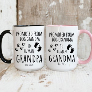 Annonce de bébé aux grands-parents, grand-père humain, annonce de grossesse à grand-père humain promue aux grands-parents humains promue grand-mère humaine
