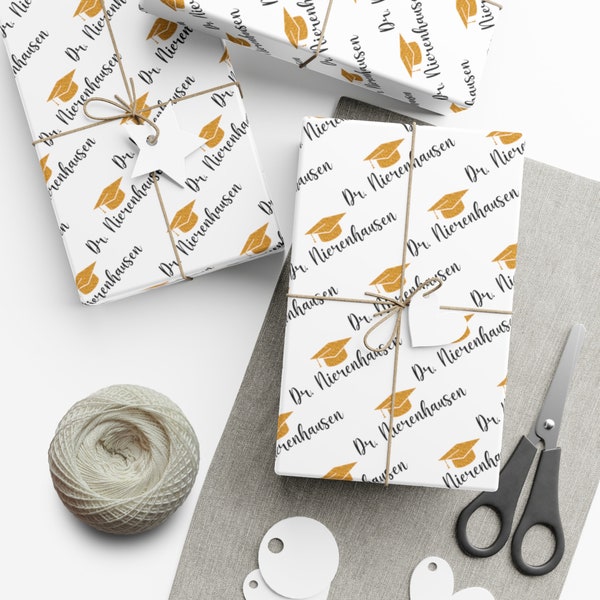 Personalized Gift Wrap for New Doctor Gift Medical Doctor Gift Wrap for Doctor Medical School Graduation Gift Custom Name Gift Wrap