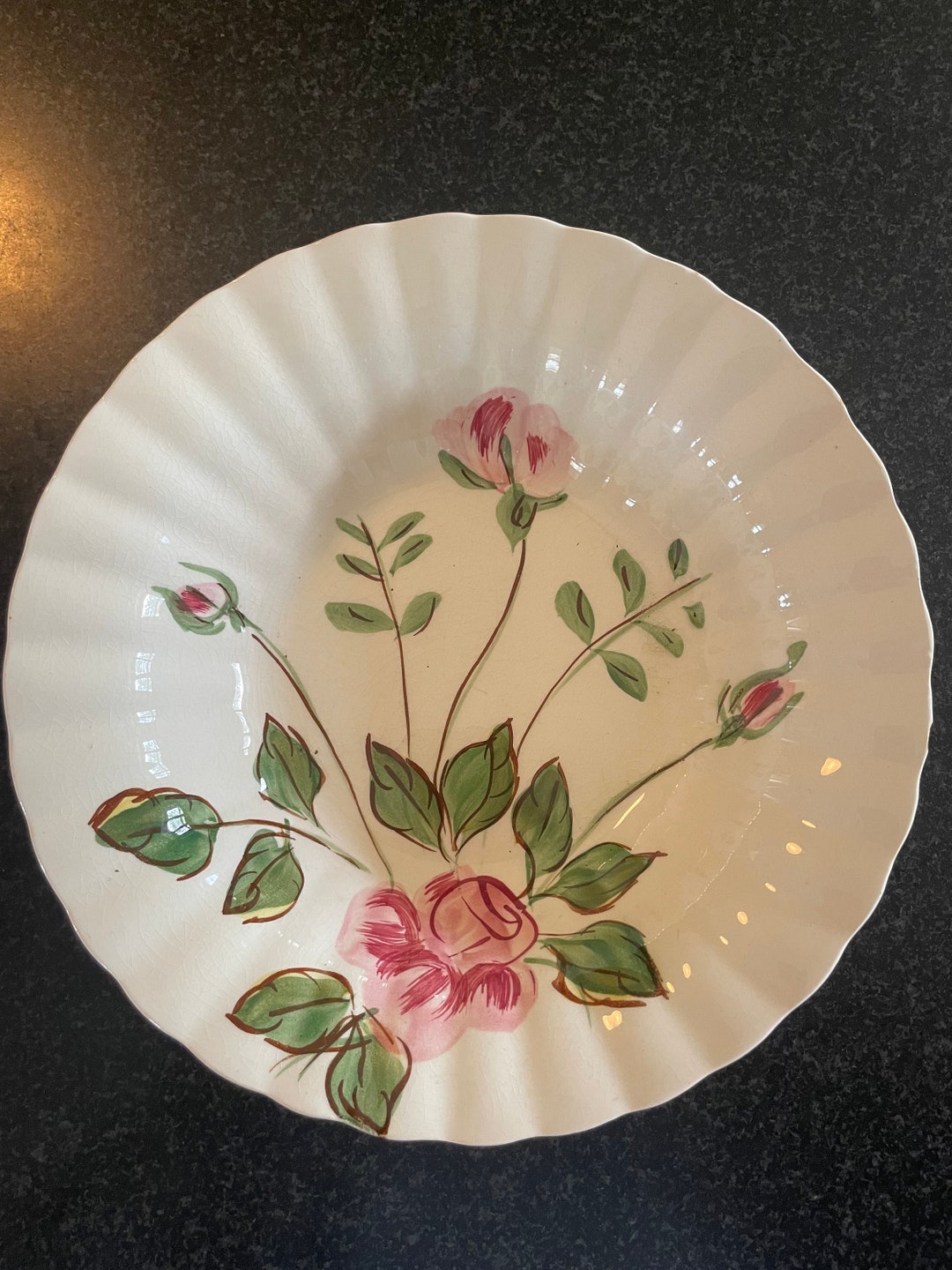 Blue Ridge Pottery Blue Ridge Vintage Pottery Blue Ridge Service Bowl Blue Ridge Serving Bowl Etsy