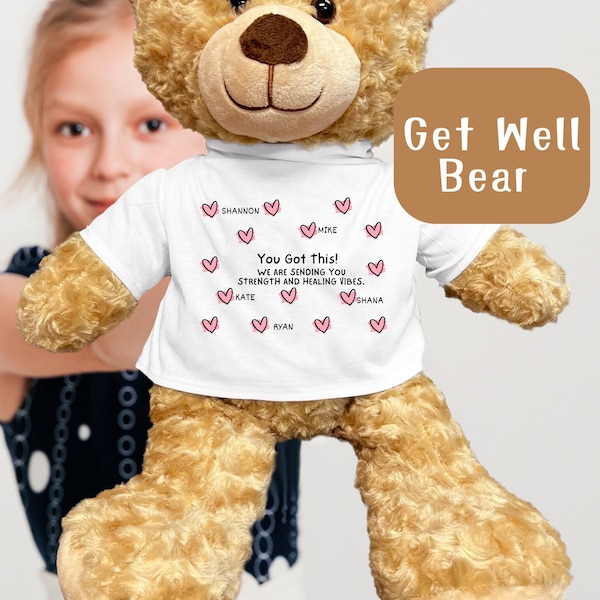 Get Well Gift for Sick Friend Healing Gift for Cancer Patient Get Well Soon Gift for Child Teddy Bear Gift Drug Rehab Gift Cancer Treatment